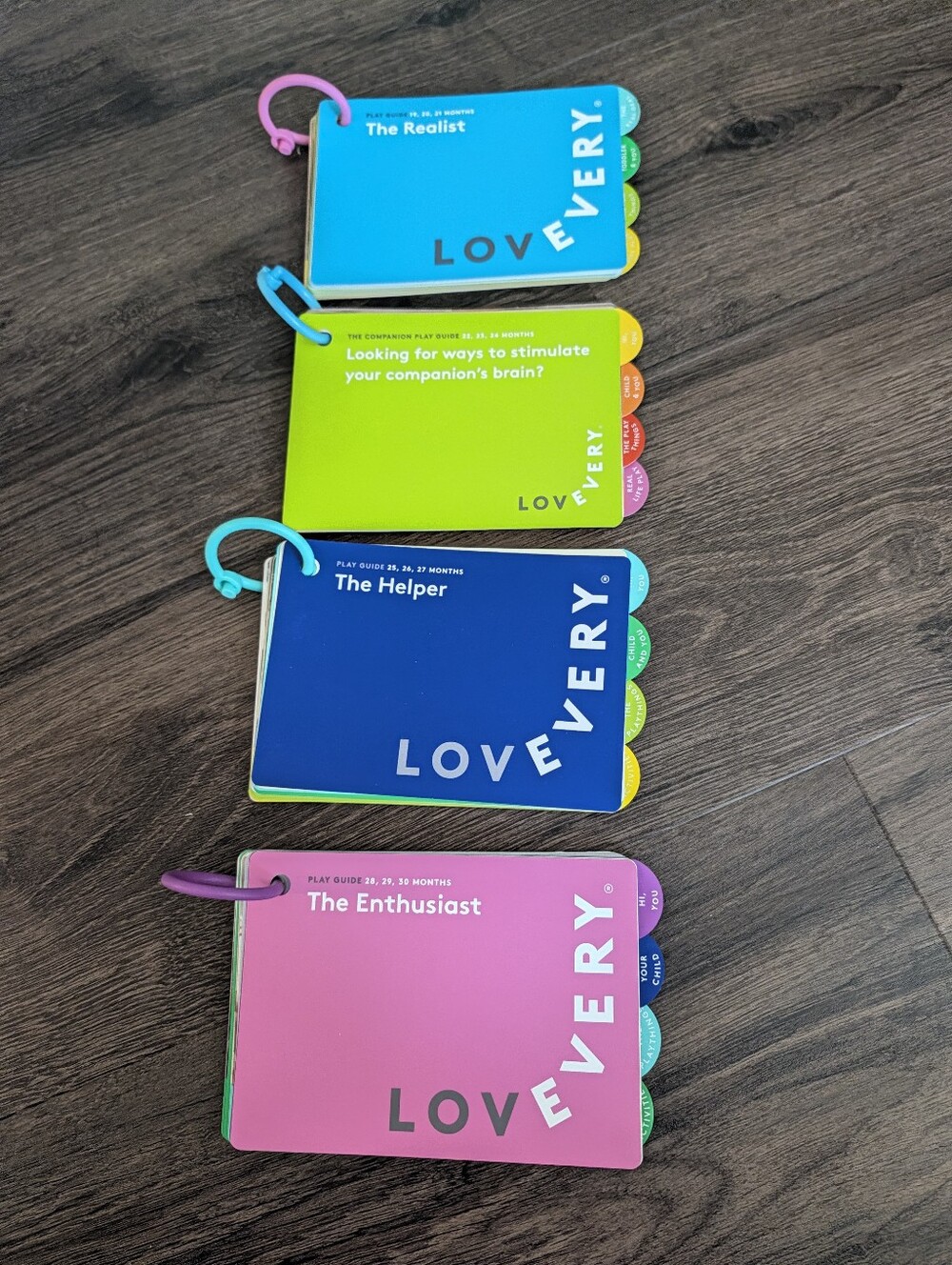 LOVEVERY Baby Book Play Guide with ring for 19 - 30 months